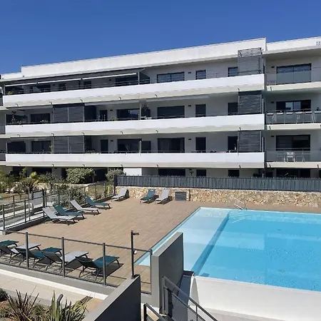公寓 Tres Bel Dans Avec Piscine A 5min Des Plages De Loubet.